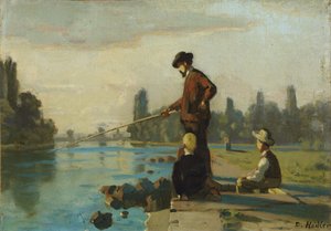 釣り人 作： Ferdinand Hodler